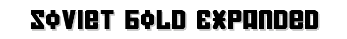 Soviet Bold Expanded font